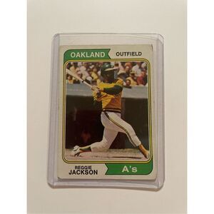 Reggie Jackson hof topps 1974 #130 in fair condition